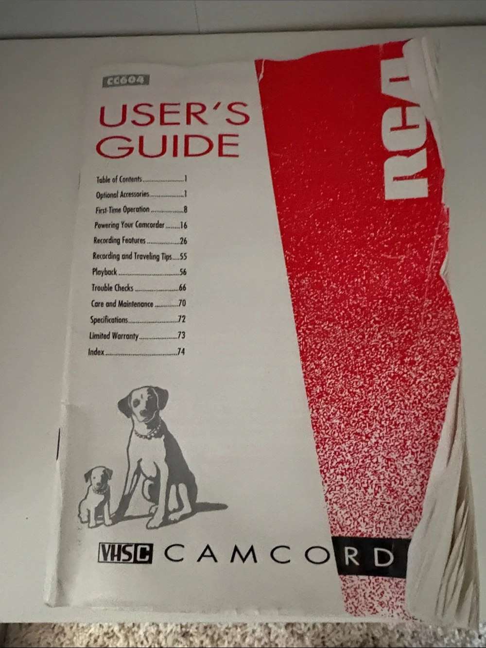 RCA Small Wonder VHS-C Camcorder in Dark Gray